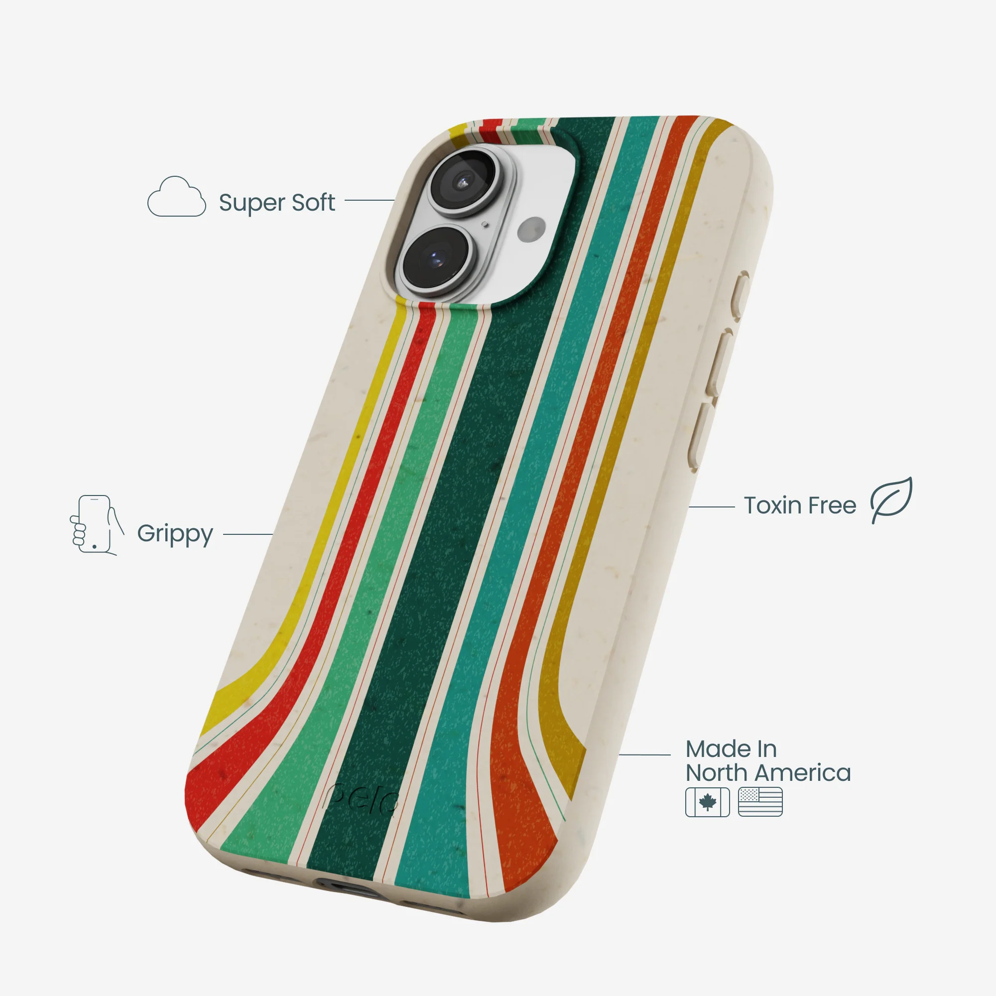 London Fog Retro Lines iPhone 17 Case - Image 4