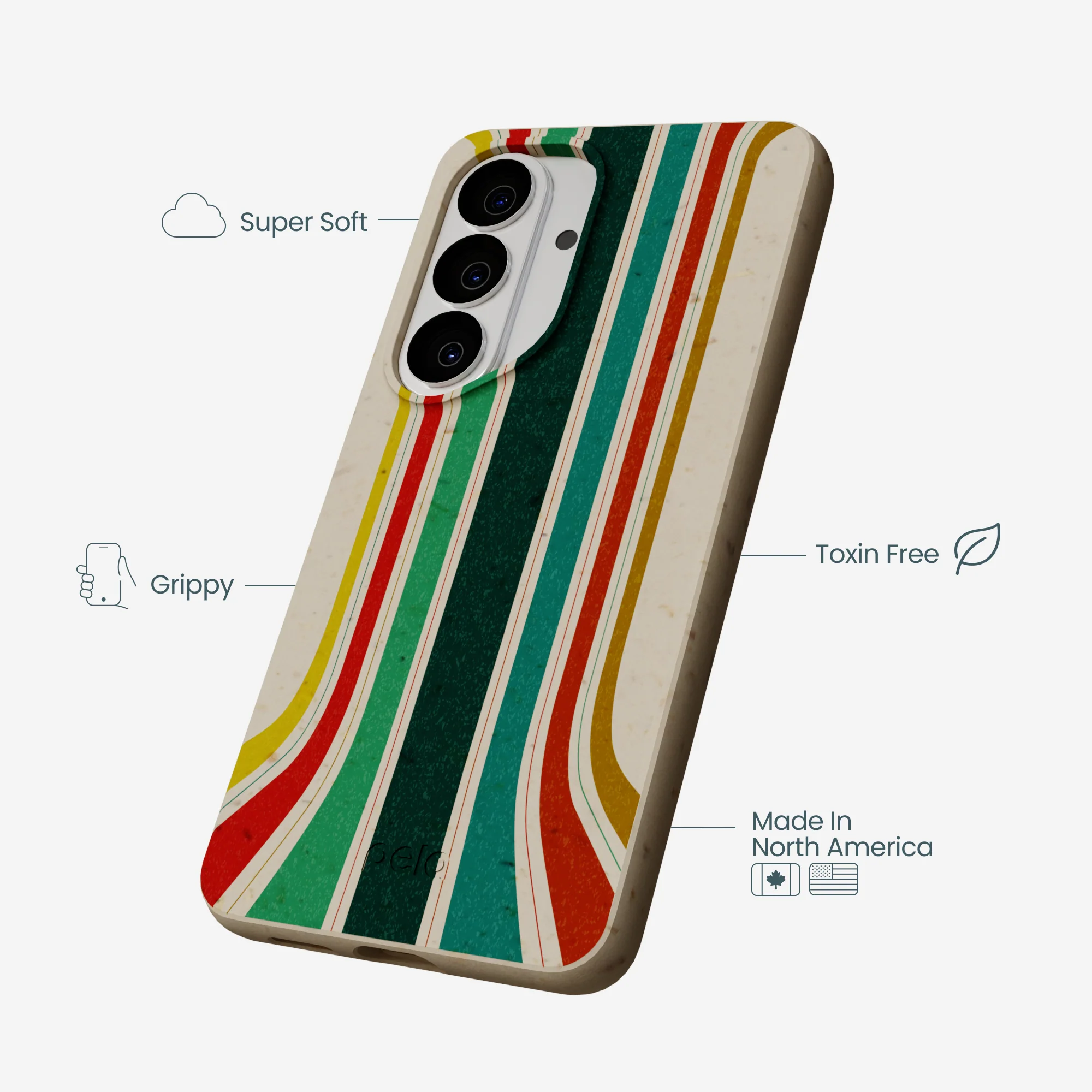 London Fog Retro Lines Samsung Galaxy S26 Case - Image 3