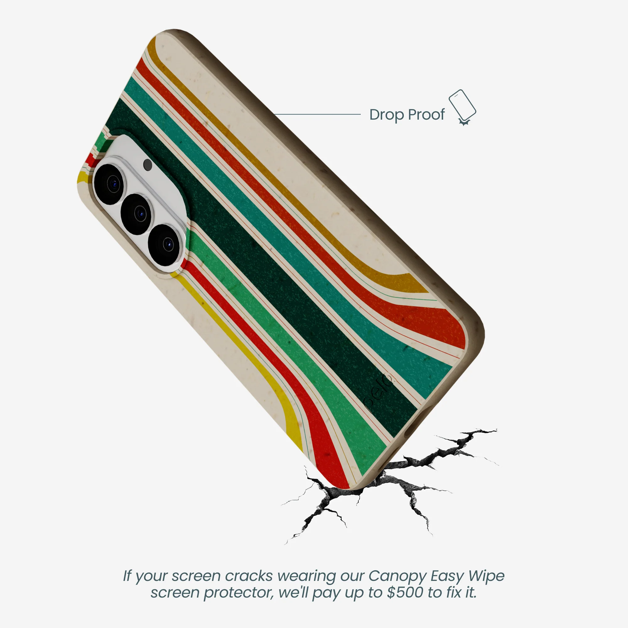 London Fog Retro Lines Samsung Galaxy S26 Case - Image 4