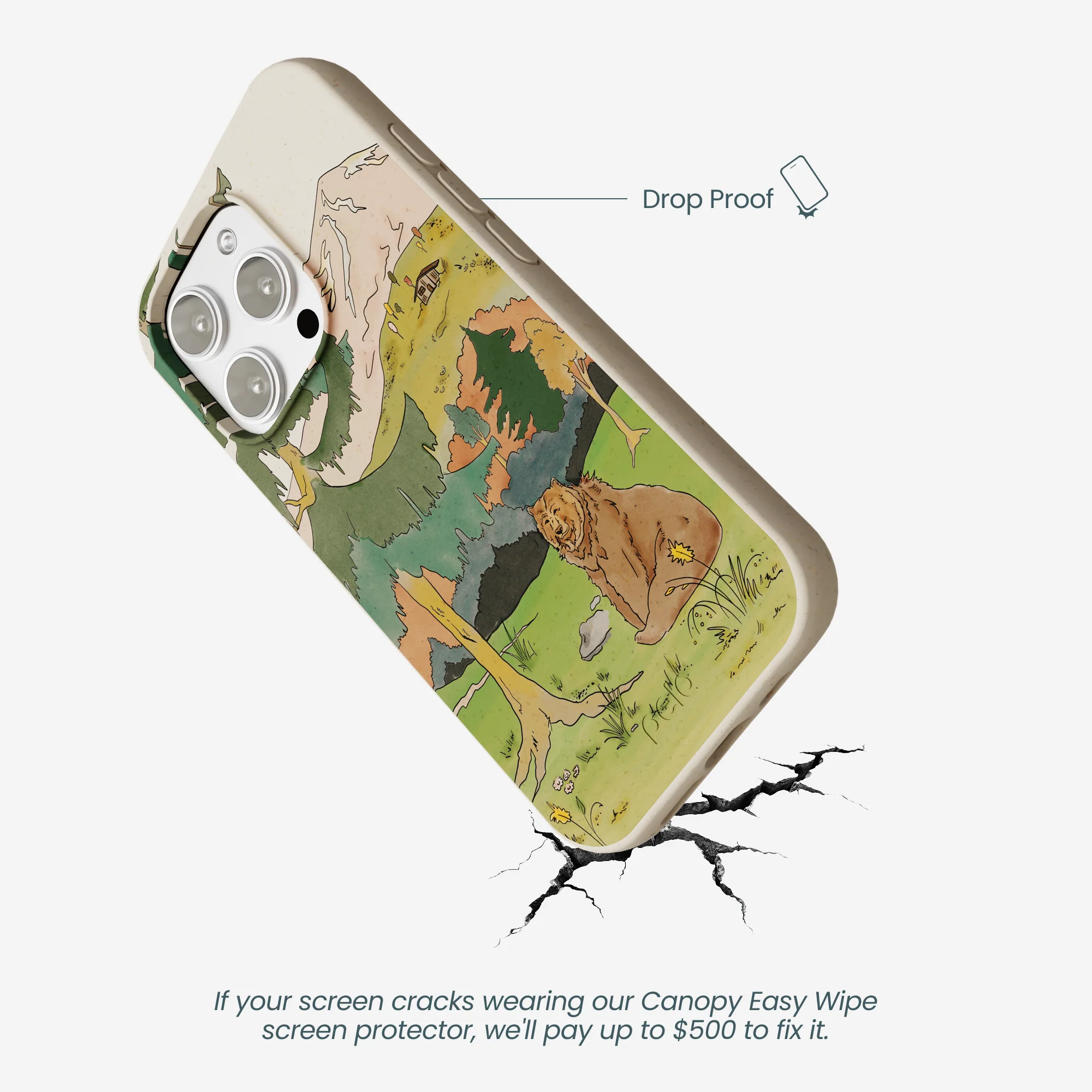London Fog Rocky Bear iPhone 16 Pro Max Case - Image 5