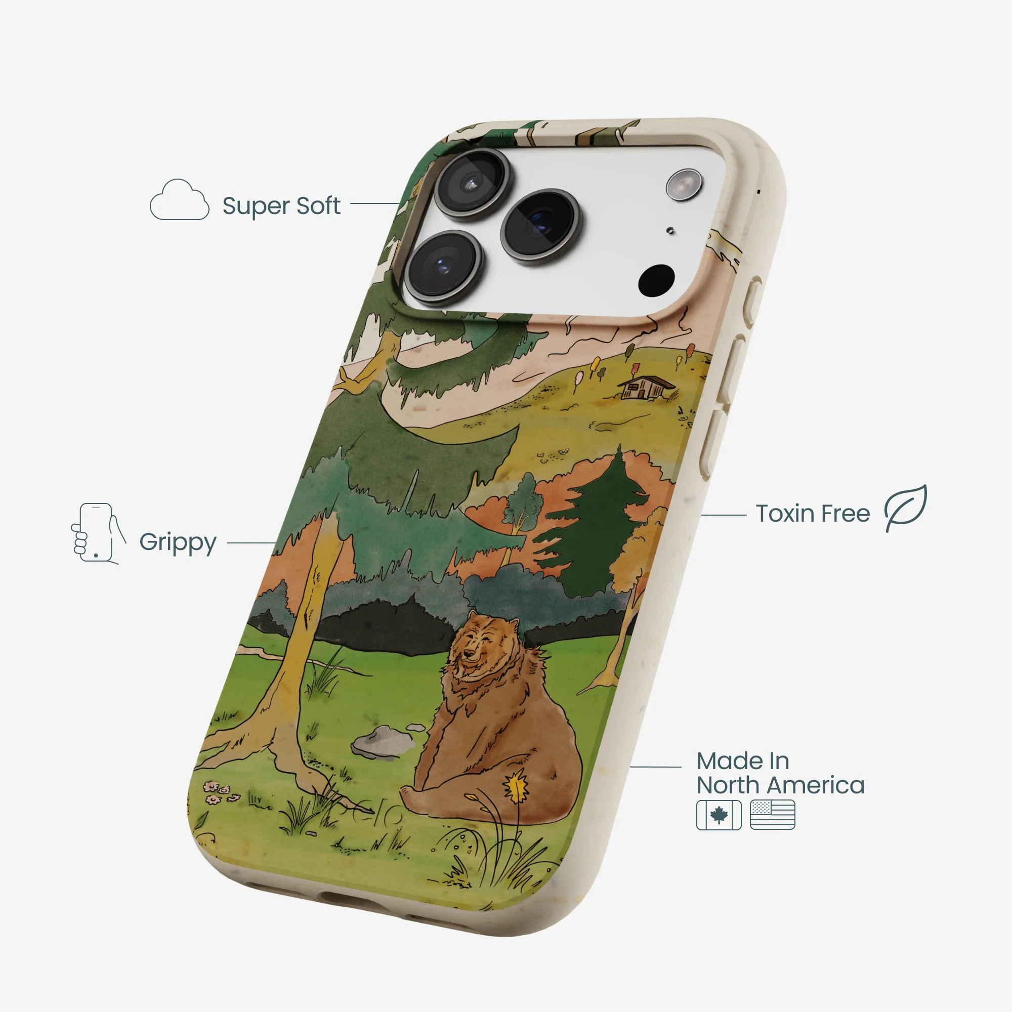London Fog Rocky Bear iPhone 17 Pro Case - Image 4