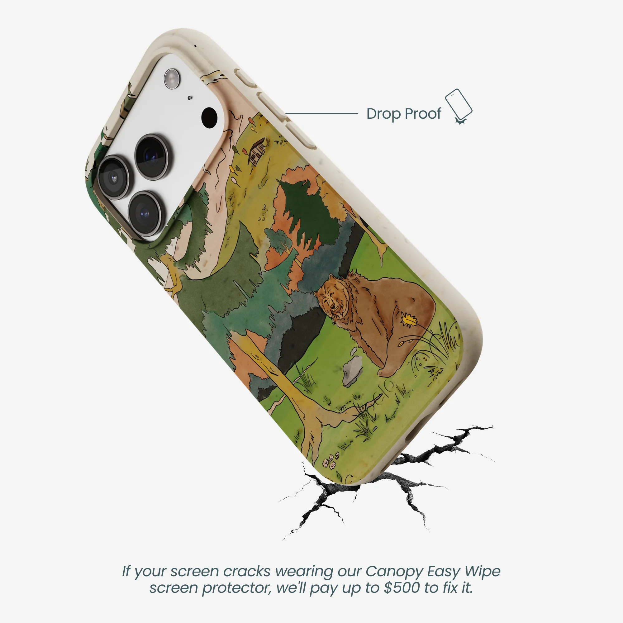 London Fog Rocky Bear iPhone 17 Pro Case - Image 5