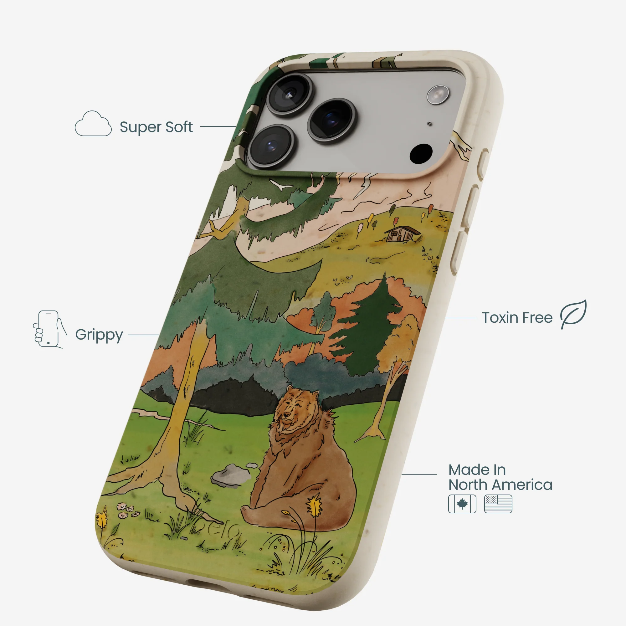 London Fog Rocky Bear iPhone 17 Pro Max Case - Image 4