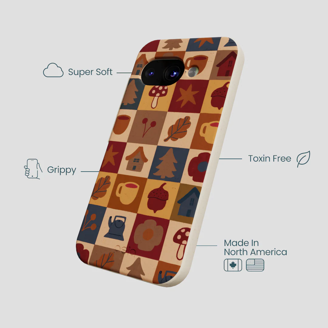 London Fog Rustic Grid Google Pixel 9a Case - Image 4