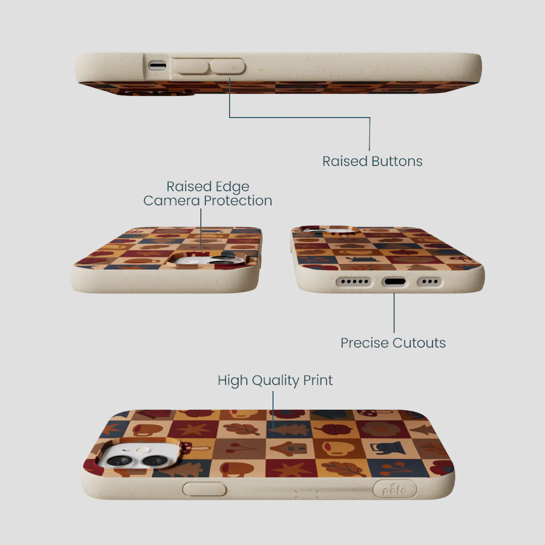 London Fog Rustic Grid iPhone 12/ iPhone 12 Pro Case - Image 3