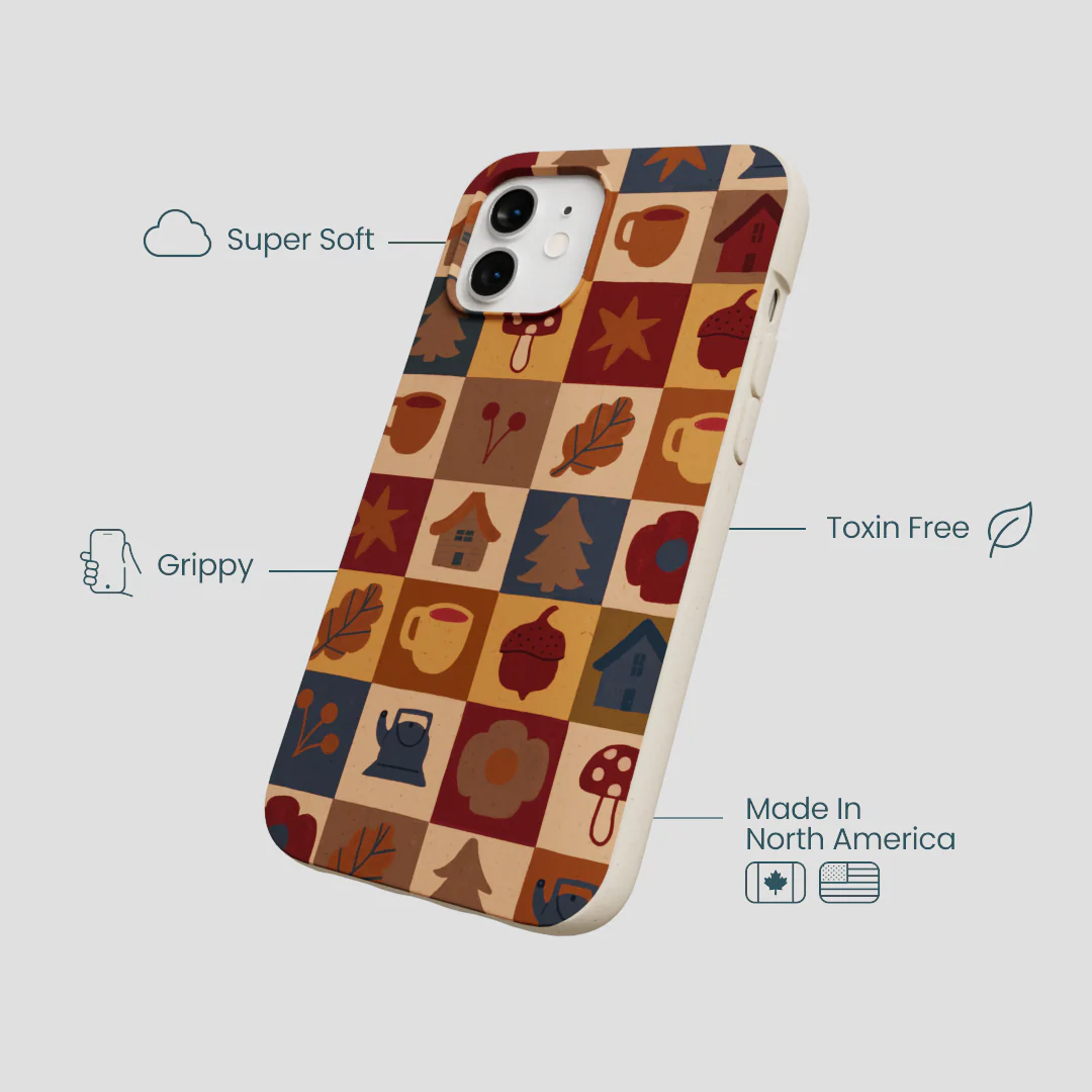 London Fog Rustic Grid iPhone 12/ iPhone 12 Pro Case - Image 4