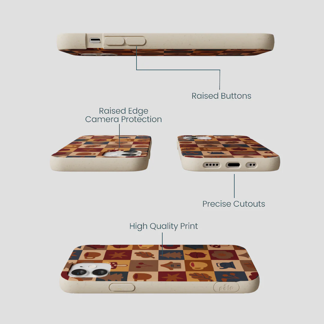 London Fog Rustic Grid iPhone 12 Mini Case - Image 3