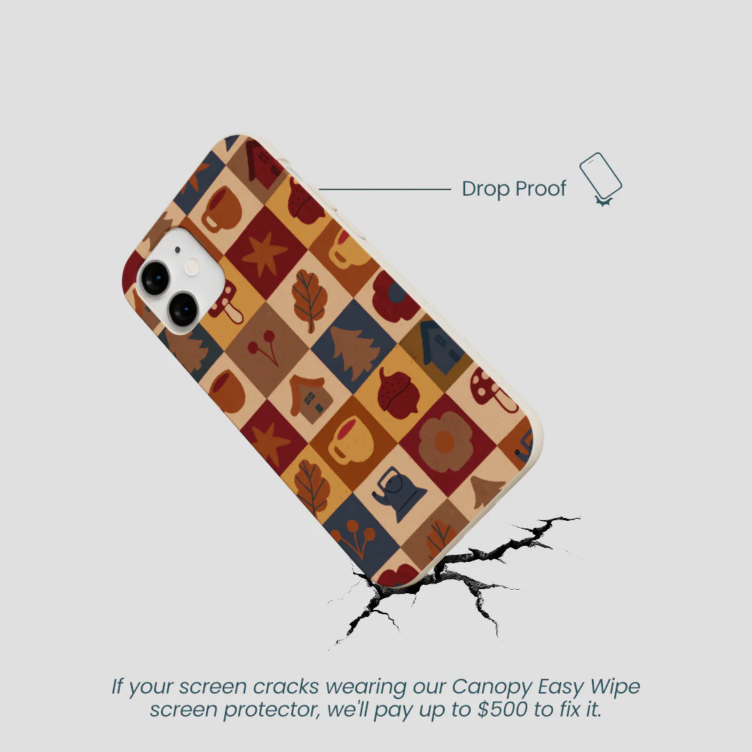 London Fog Rustic Grid iPhone 12 Mini Case - Image 5
