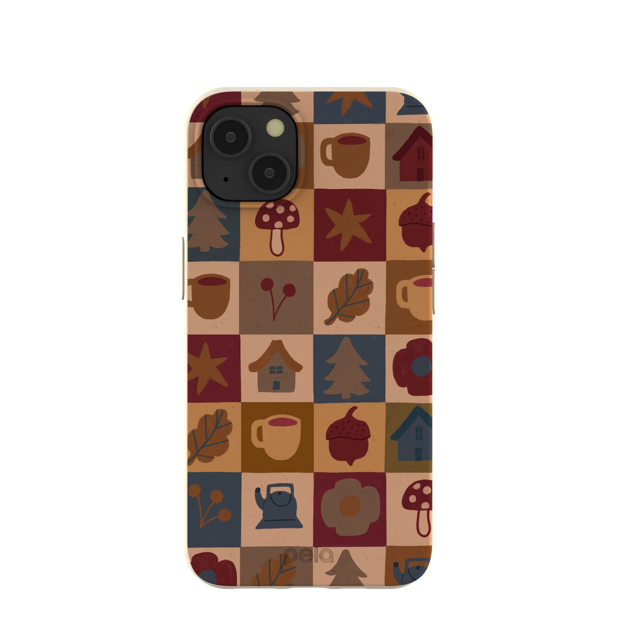 London Fog Rustic Grid iPhone 13 Case