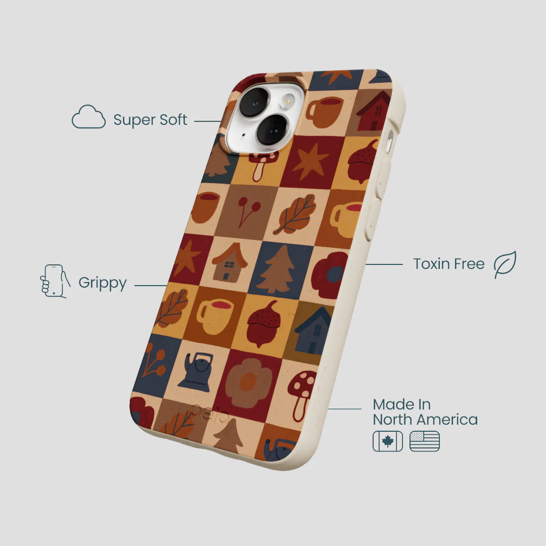London Fog Rustic Grid iPhone 13 Case - Image 4