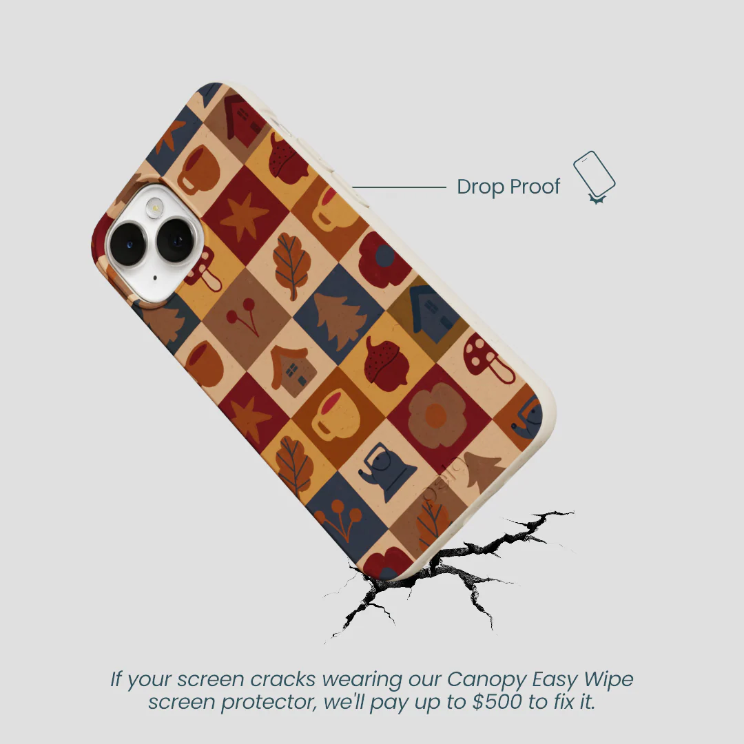 London Fog Rustic Grid iPhone 13 Case - Image 5