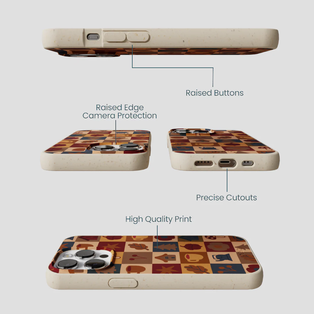 London Fog Rustic Grid iPhone 13 Pro Case - Image 3