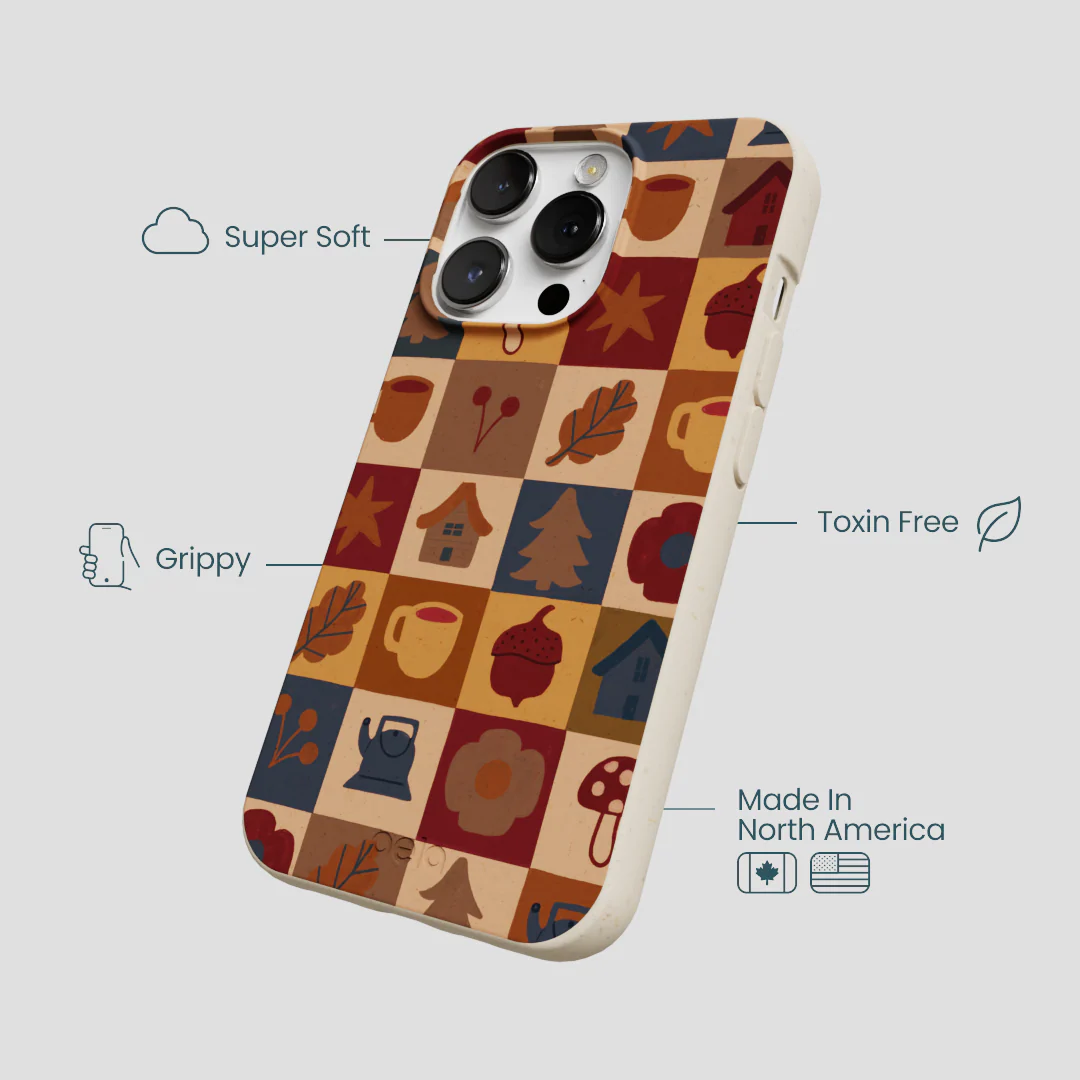 London Fog Rustic Grid iPhone 13 Pro Max Case - Image 4