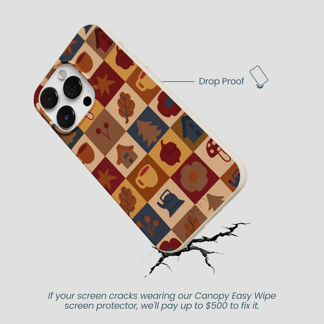 London Fog Rustic Grid iPhone 13 Pro Max Case - Image 5