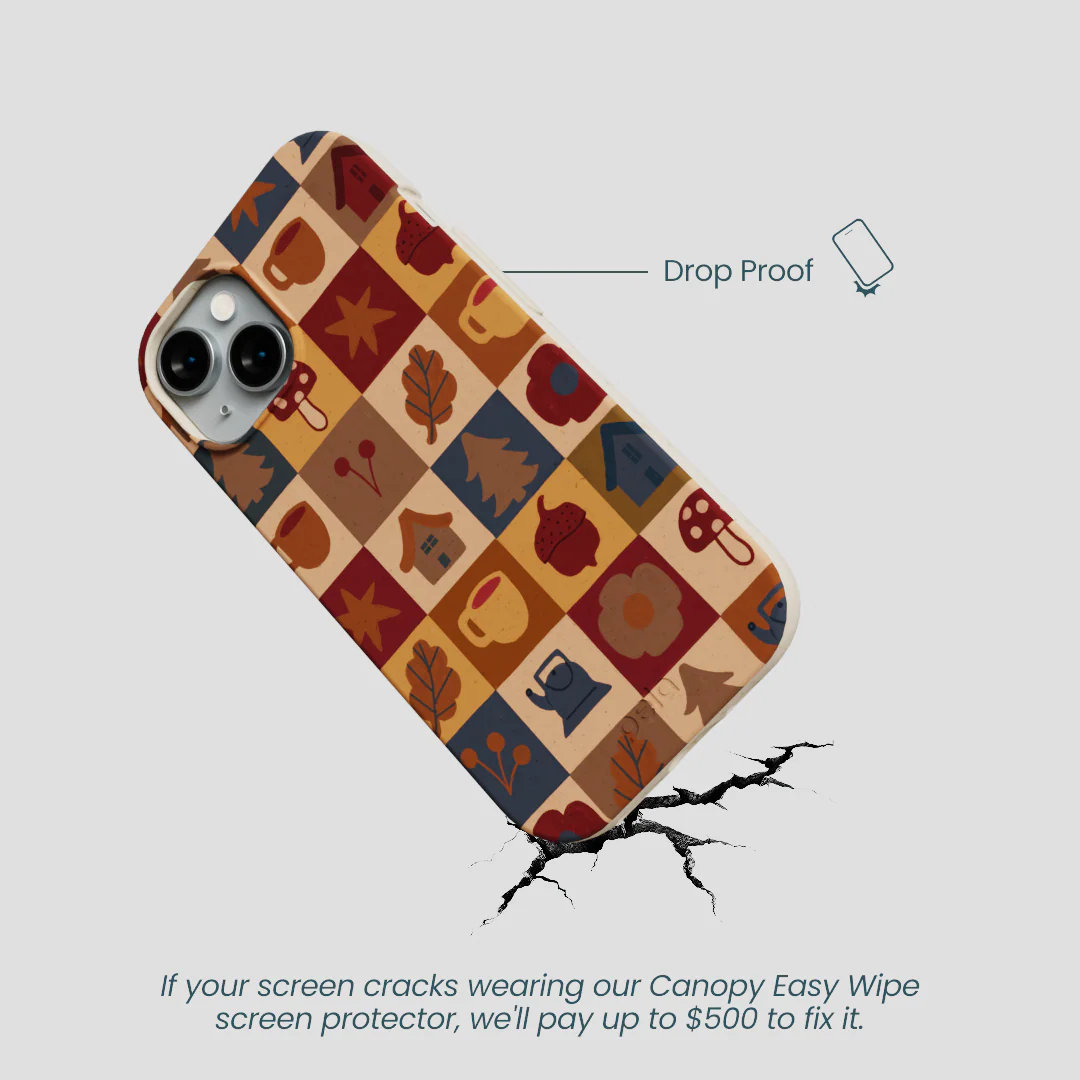 London Fog Rustic Grid iPhone 14 Case - Image 5
