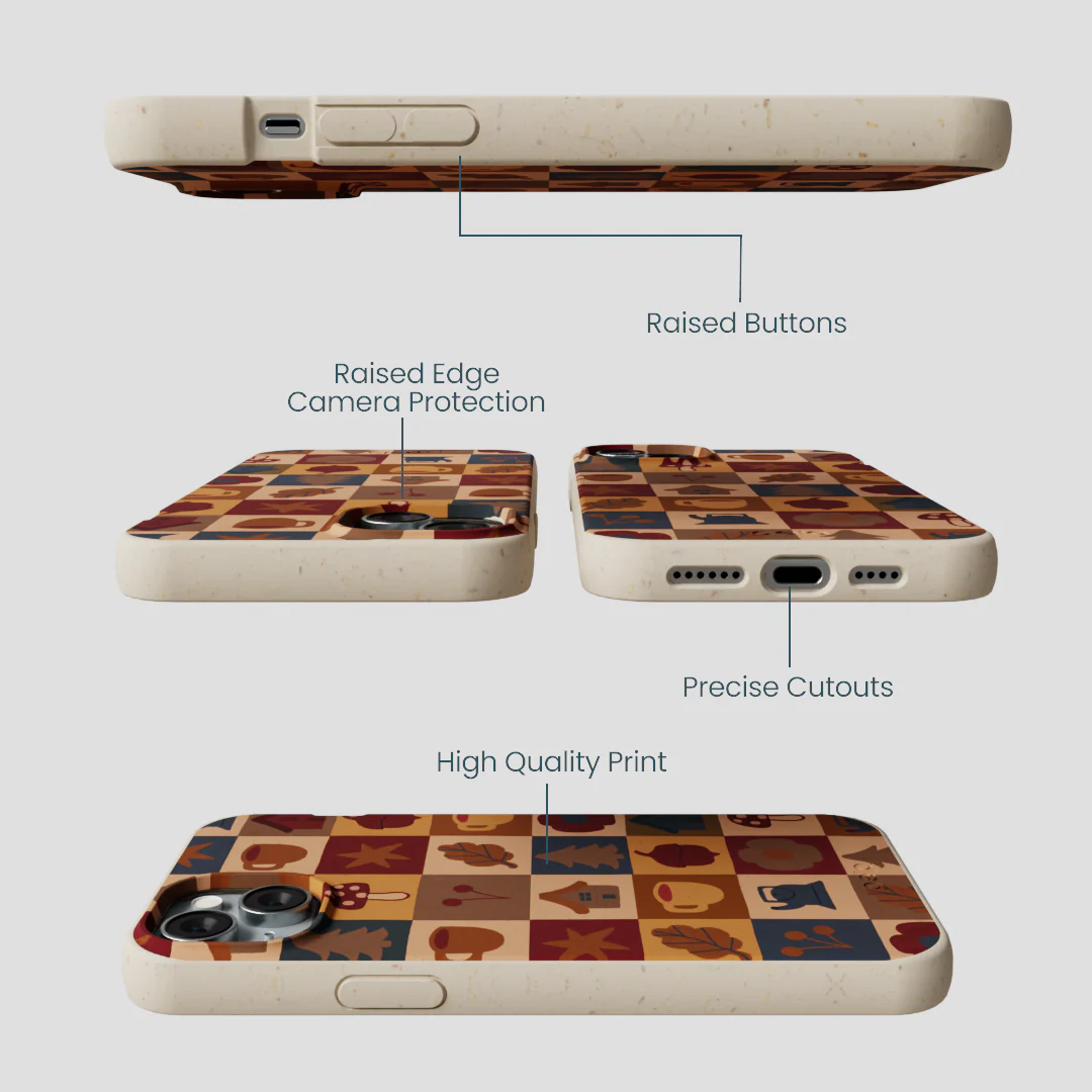 London Fog Rustic Grid iPhone 14 Plus Case - Image 3