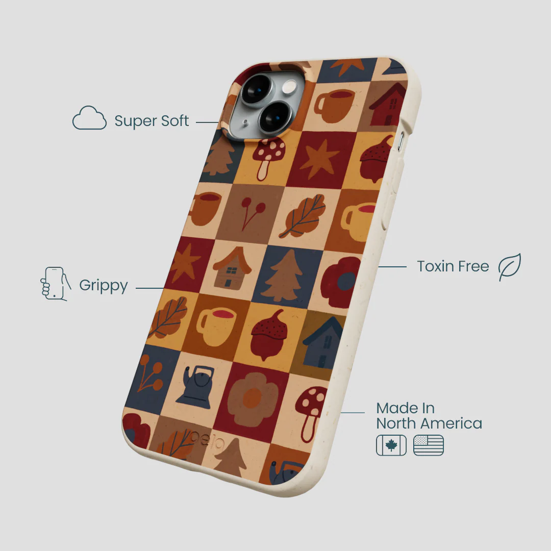 London Fog Rustic Grid iPhone 14 Plus Case - Image 4