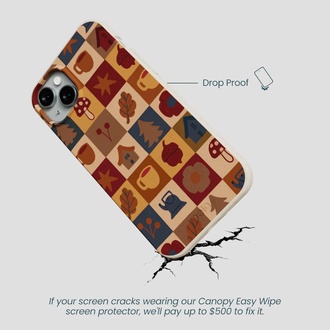 London Fog Rustic Grid iPhone 14 Plus Case - Image 5