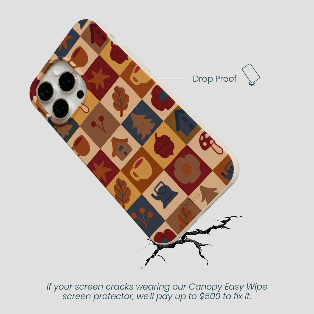 London Fog Rustic Grid iPhone 14 Pro Max Case - Image 5