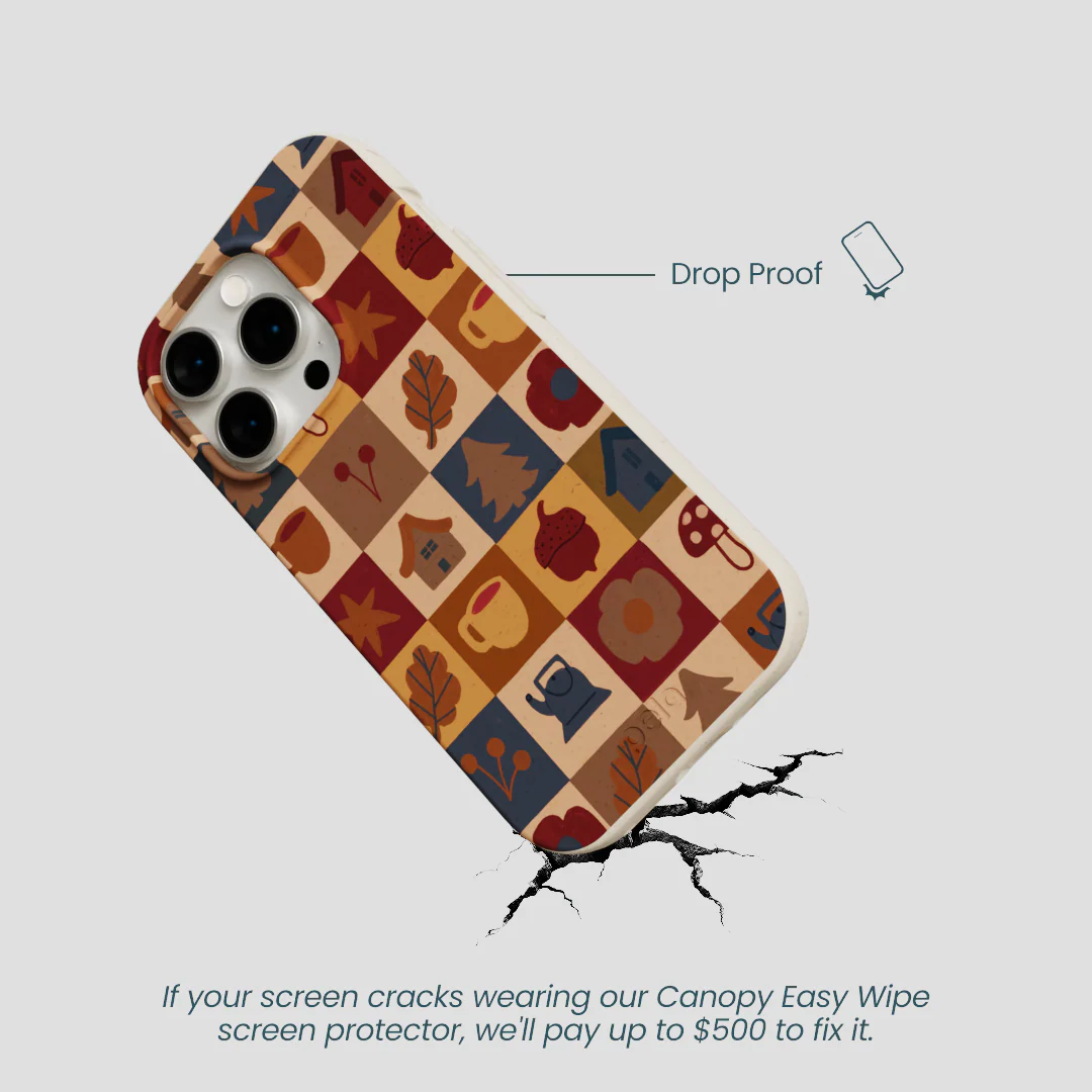 London Fog Rustic Grid iPhone 15 Pro Case - Image 5