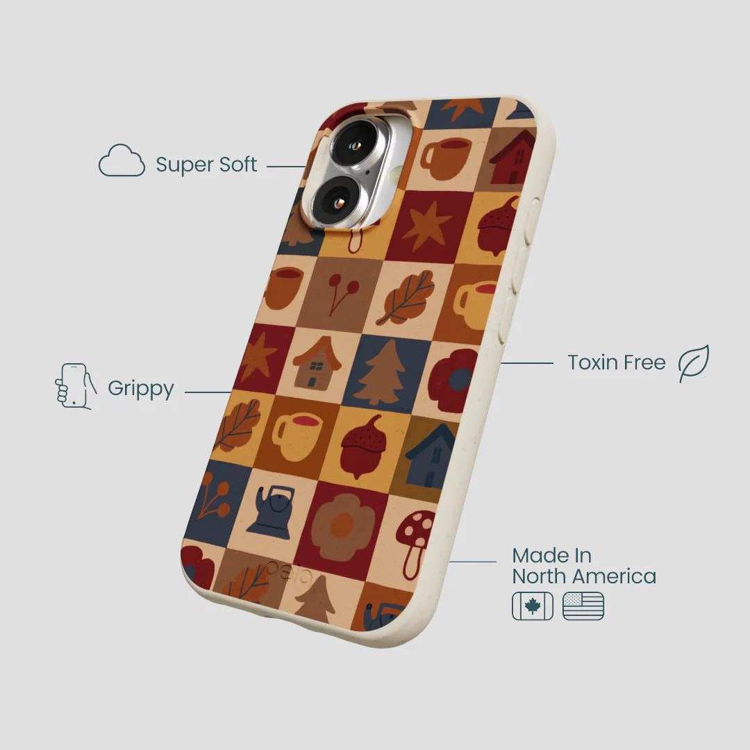 London Fog Rustic Grid iPhone 16 Case - Image 4