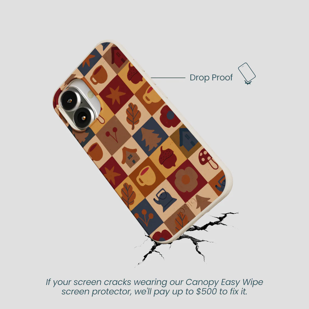 London Fog Rustic Grid iPhone 16 Case - Image 5