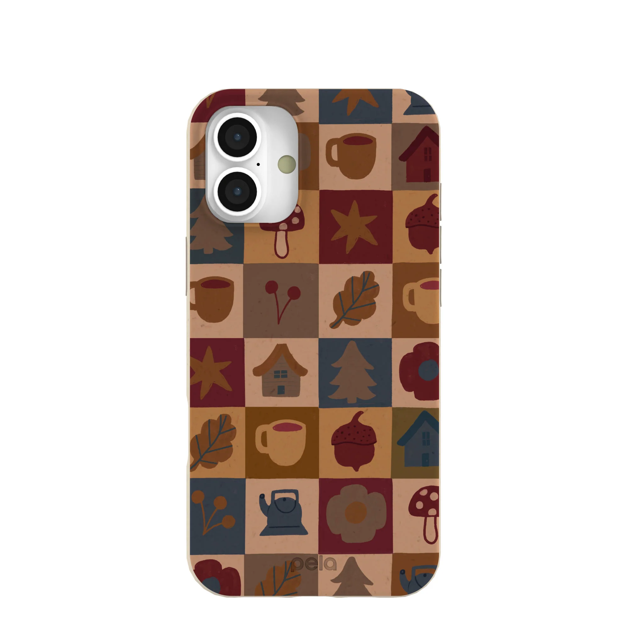 London Fog Rustic Grid iPhone 16 Plus Case