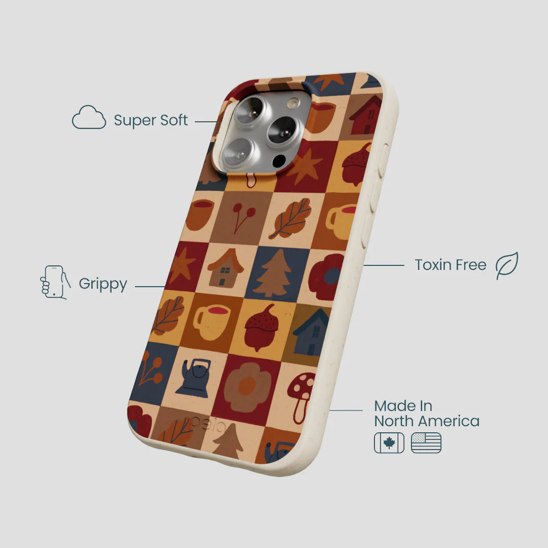 London Fog Rustic Grid iPhone 16 Pro Case - Image 4