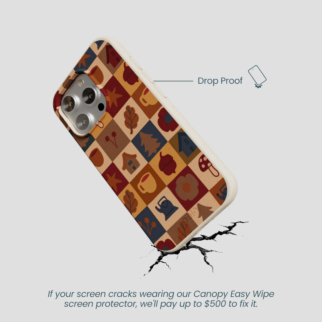 London Fog Rustic Grid iPhone 16 Pro Case - Image 5