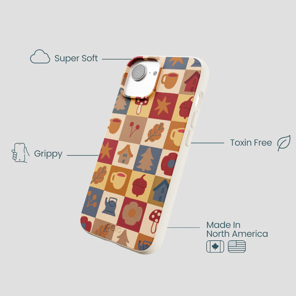 London Fog Rustic Grid iPhone 16e/17e Case - Image 4