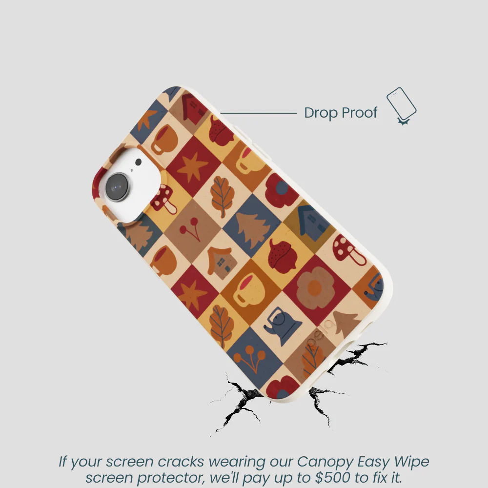 London Fog Rustic Grid iPhone 16e/17e Case - Image 5