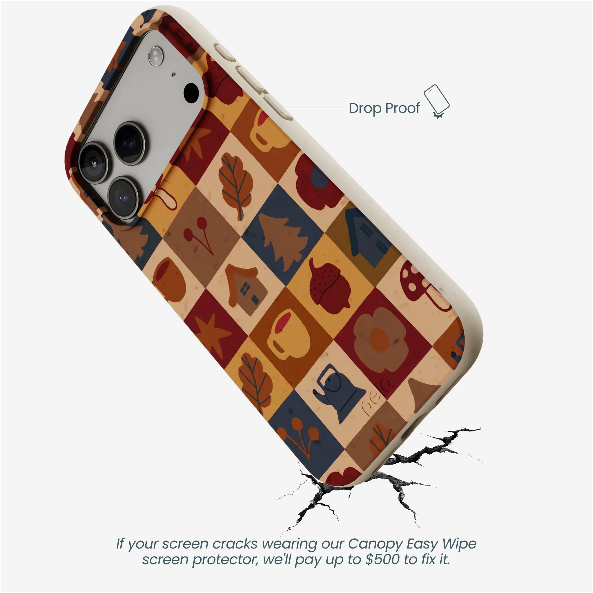 London Fog Rustic Grid iPhone 17 Pro Max Case - Image 5