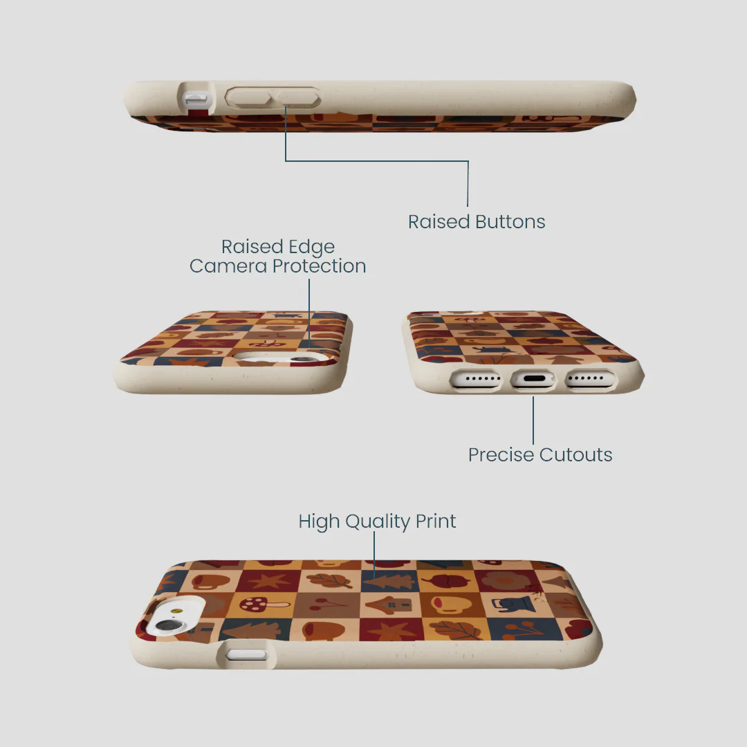 London Fog Rustic Grid iPhone 6/6s/7/8/SE Case - Image 3