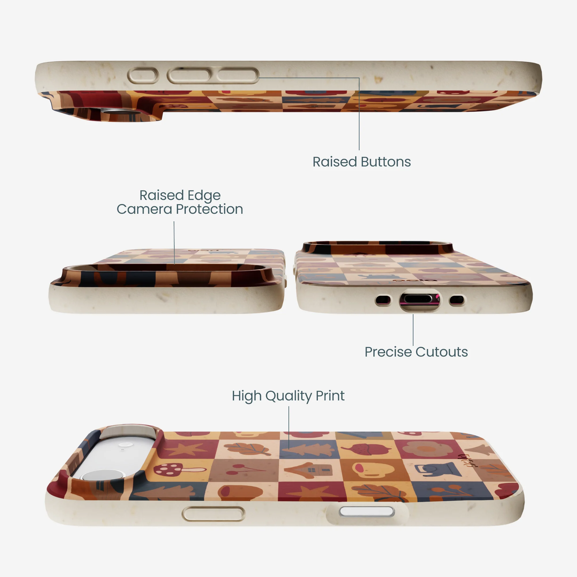 London Fog Rustic Grid iPhone Air Case - Image 3