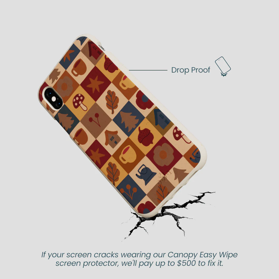 London Fog Rustic Grid iPhone XR Case - Image 5