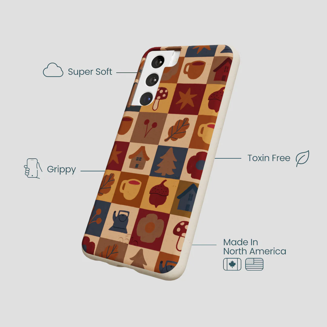 London Fog Rustic Grid Samsung Galaxy S21 Case - Image 4