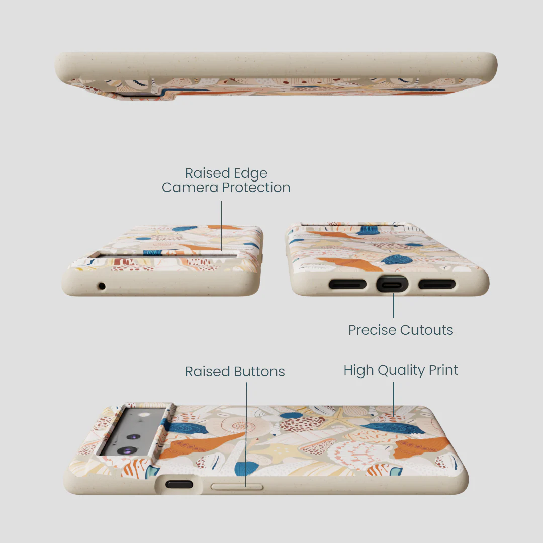 London Fog Sandy Shells Google Pixel 6a Case - Image 3
