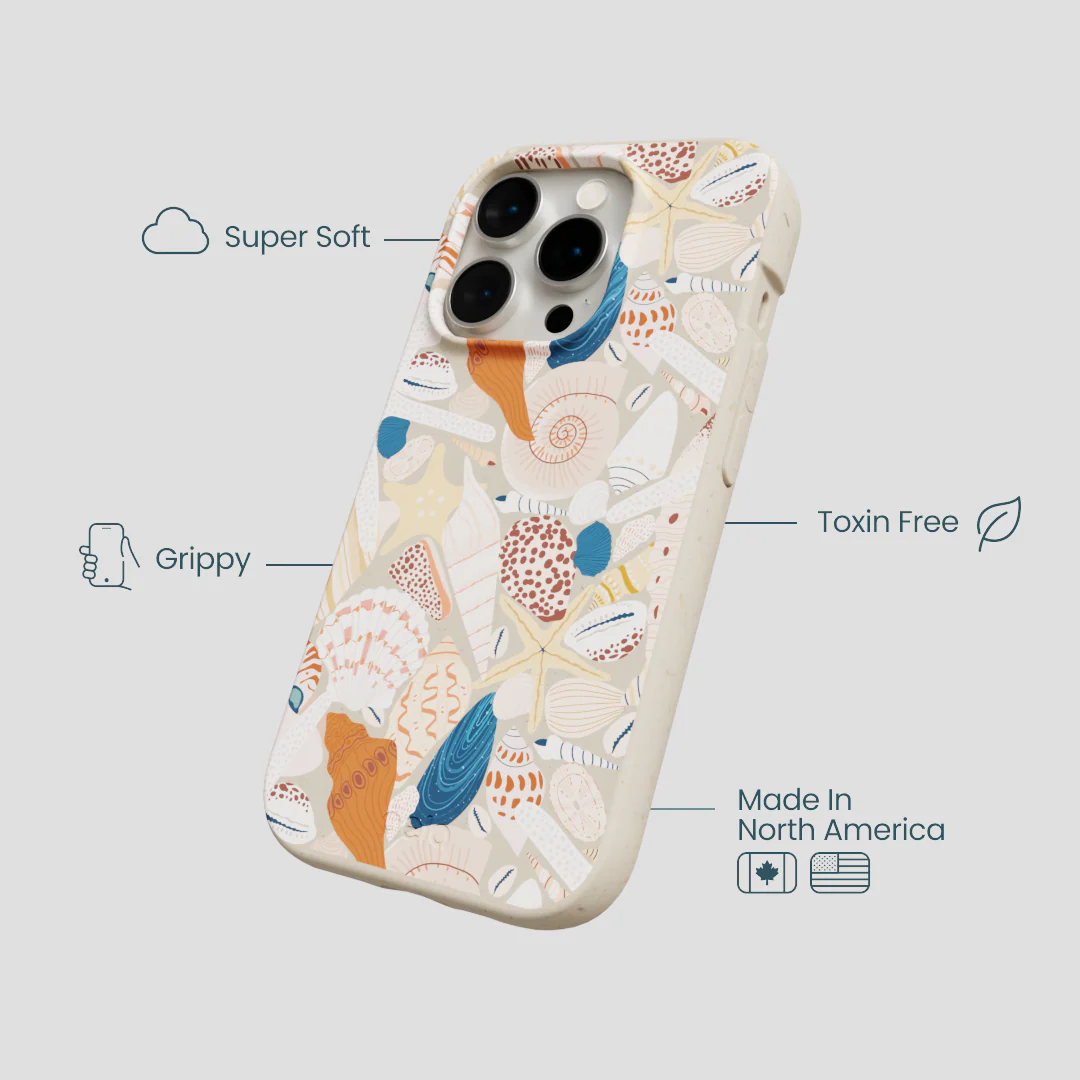 London Fog Sandy Shells iPhone 14 Pro Case - Image 4