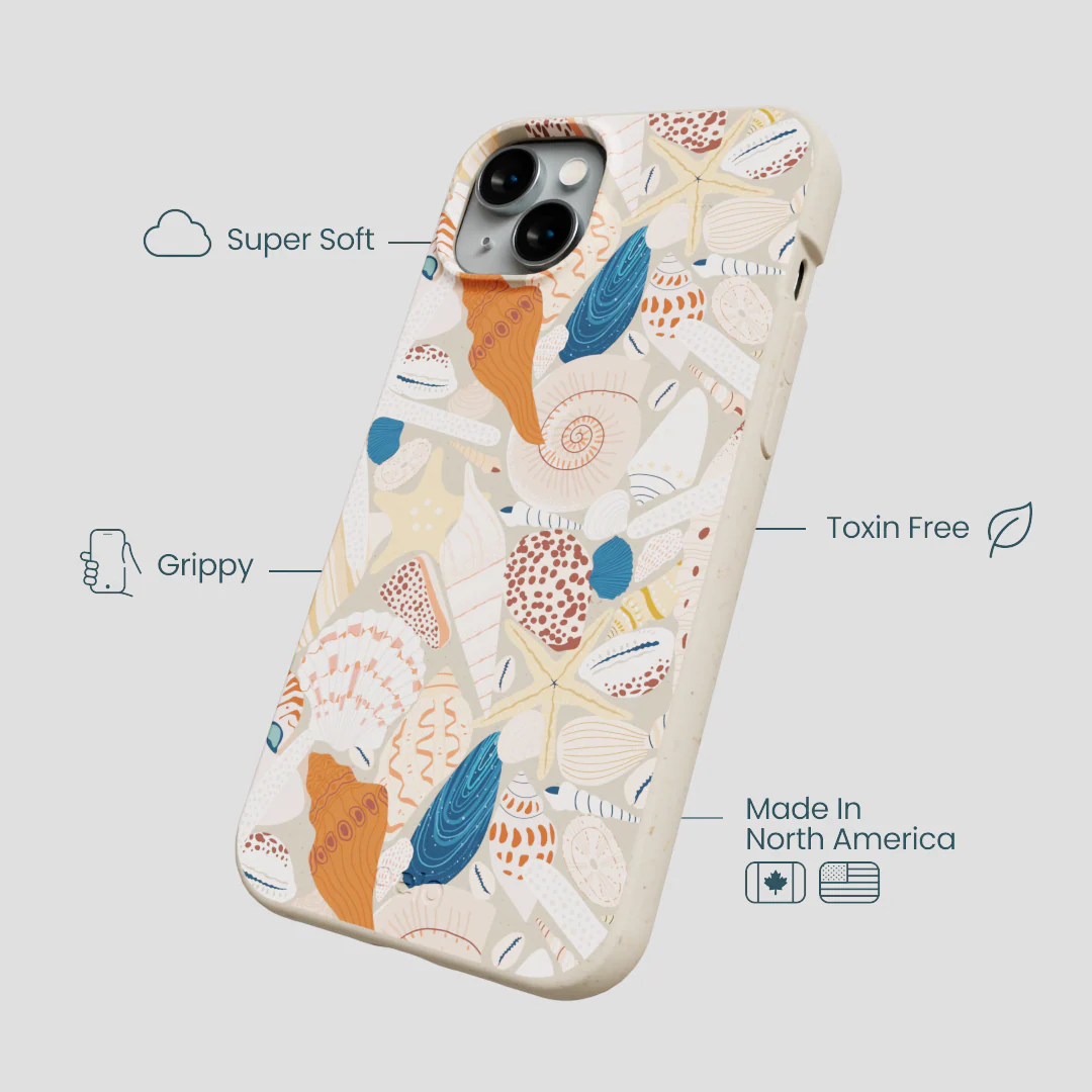 London Fog Sandy Shells iPhone 15 Plus Case - Image 4