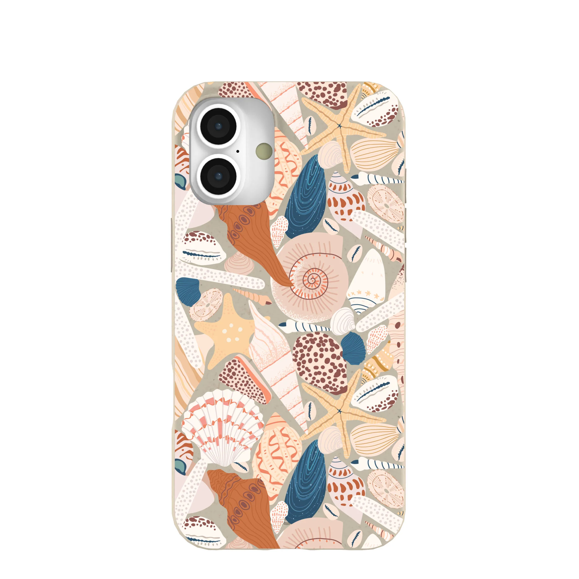 London Fog Sandy Shells iPhone 16 Plus Case