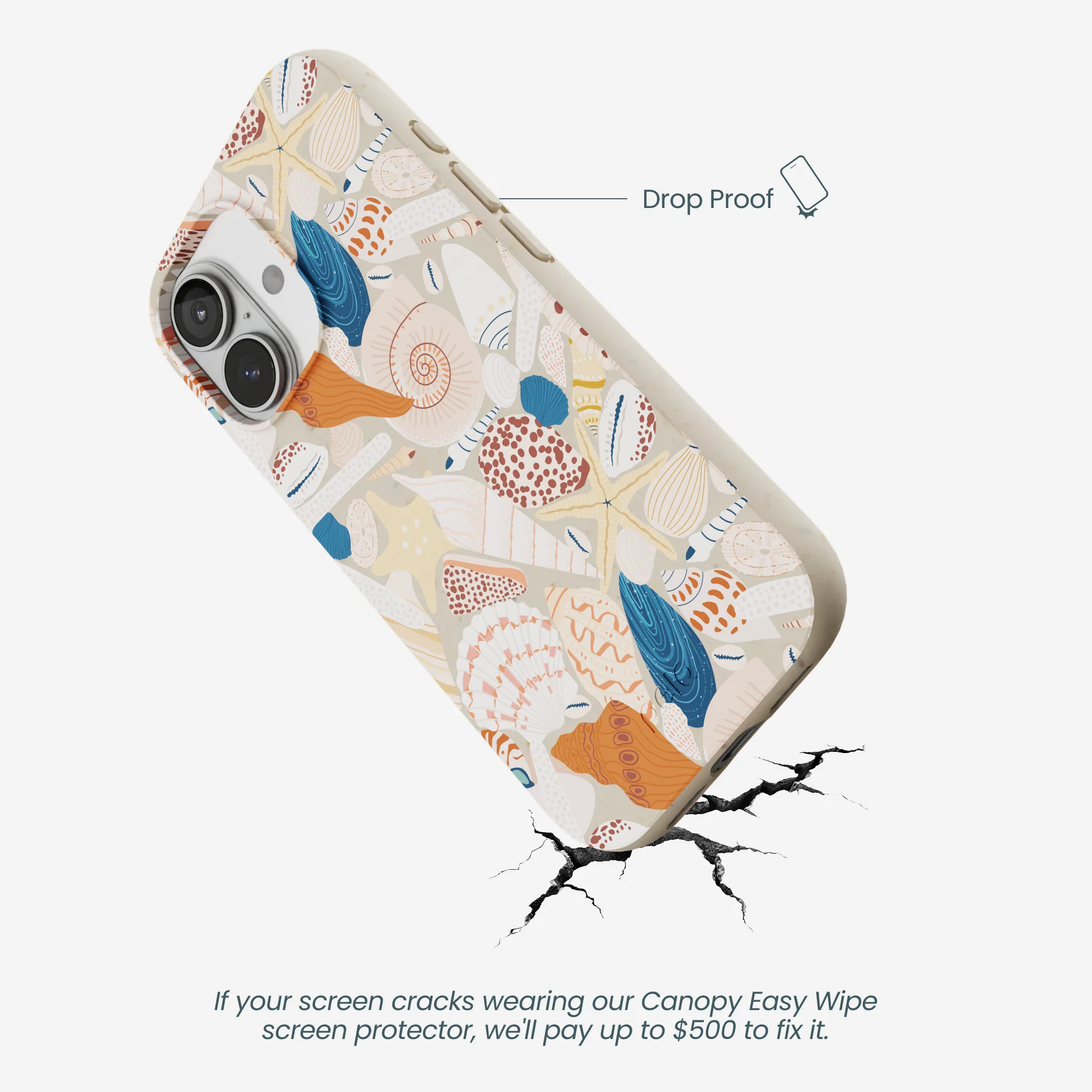 London Fog Sandy Shells iPhone 17 Case - Image 5
