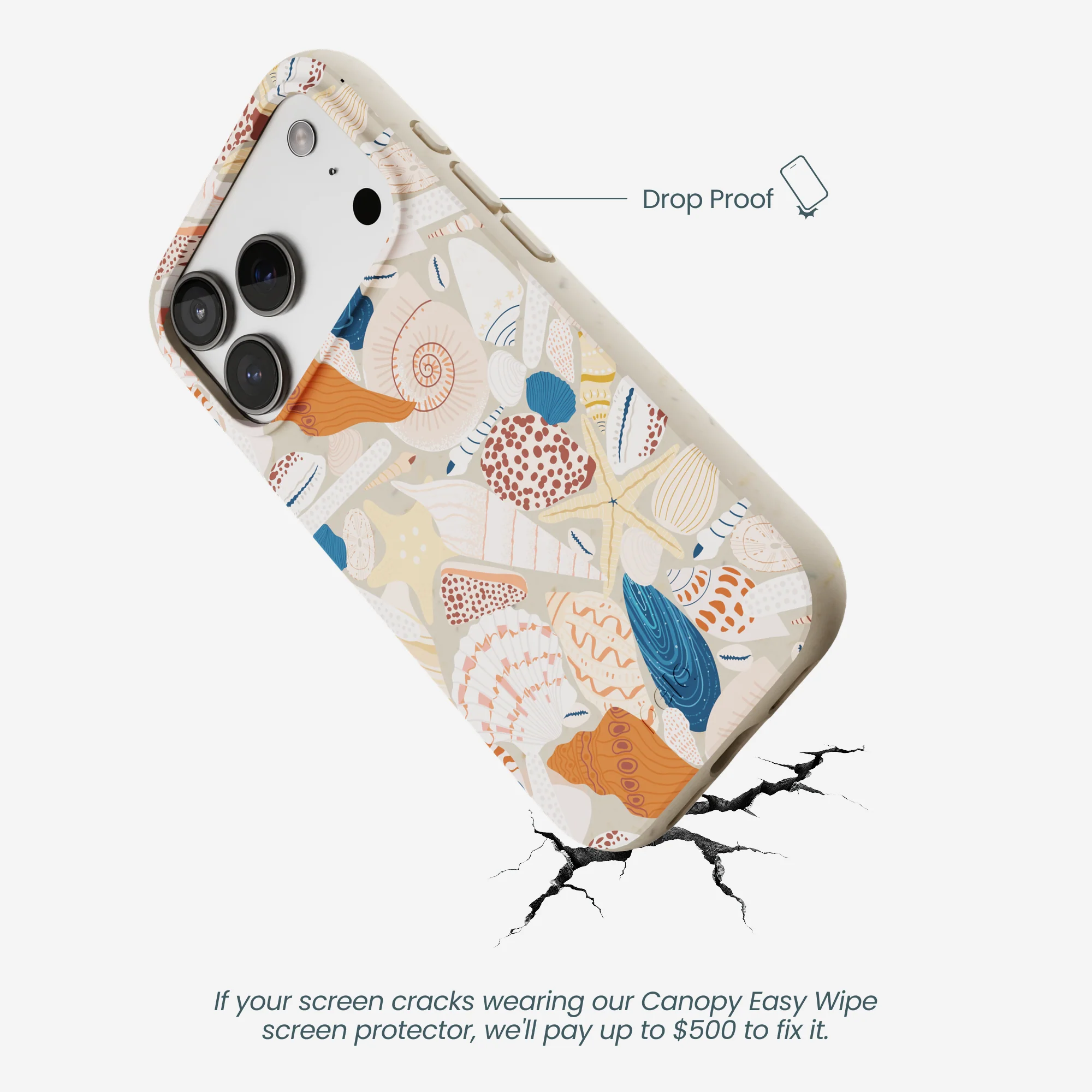 London Fog Sandy Shells iPhone 17 Pro Case - Image 5