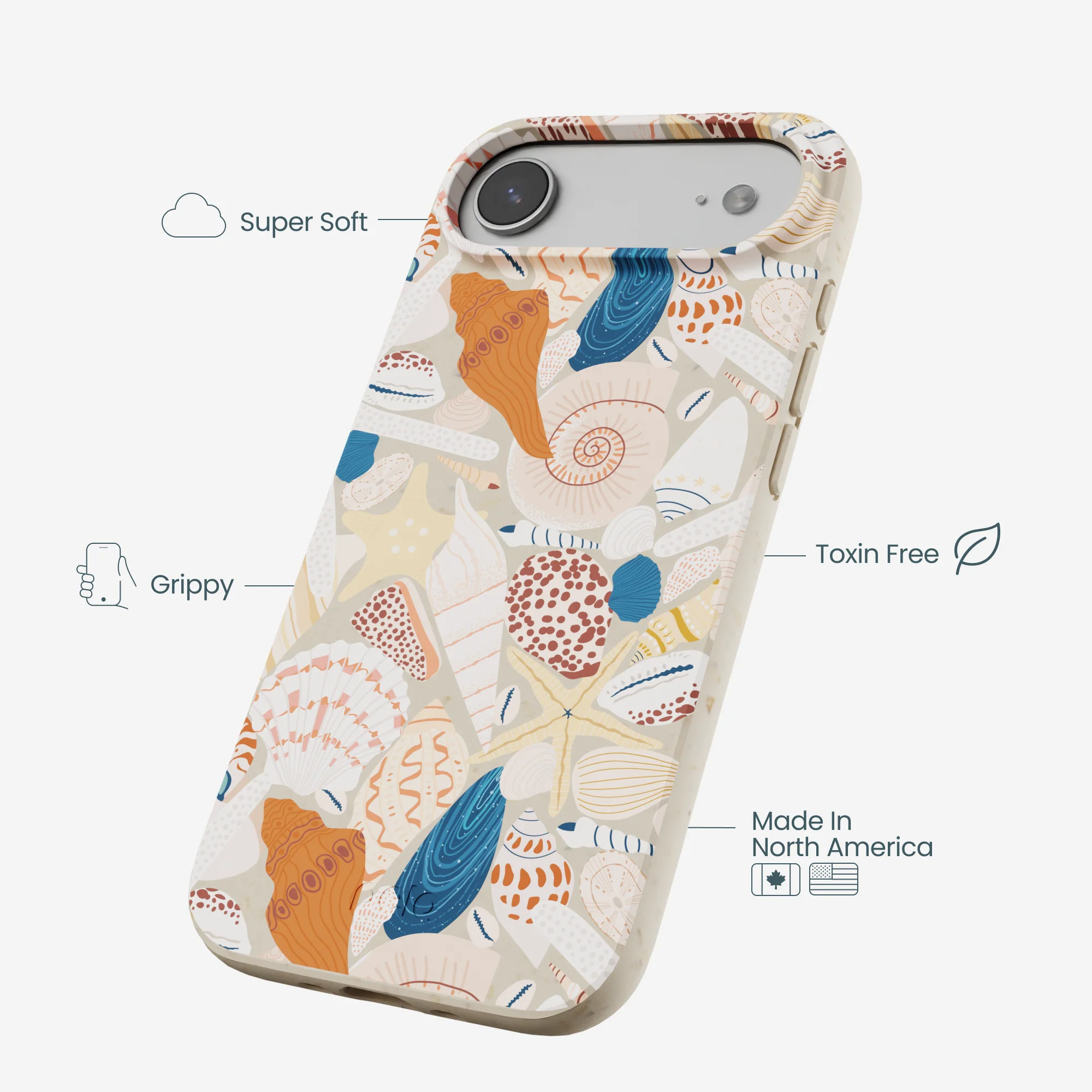London Fog Sandy Shells iPhone Air Case - Image 4