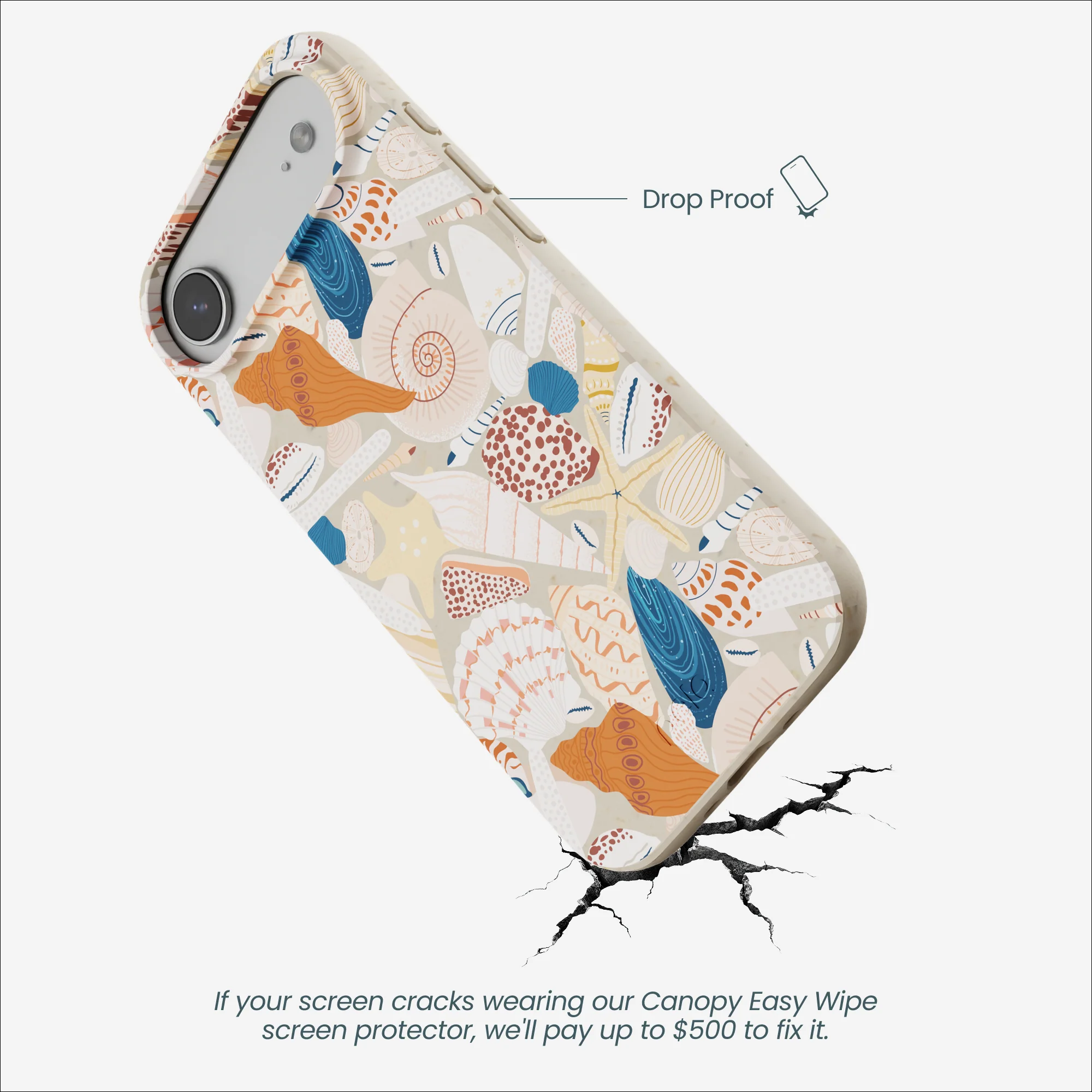 London Fog Sandy Shells iPhone Air Case - Image 5