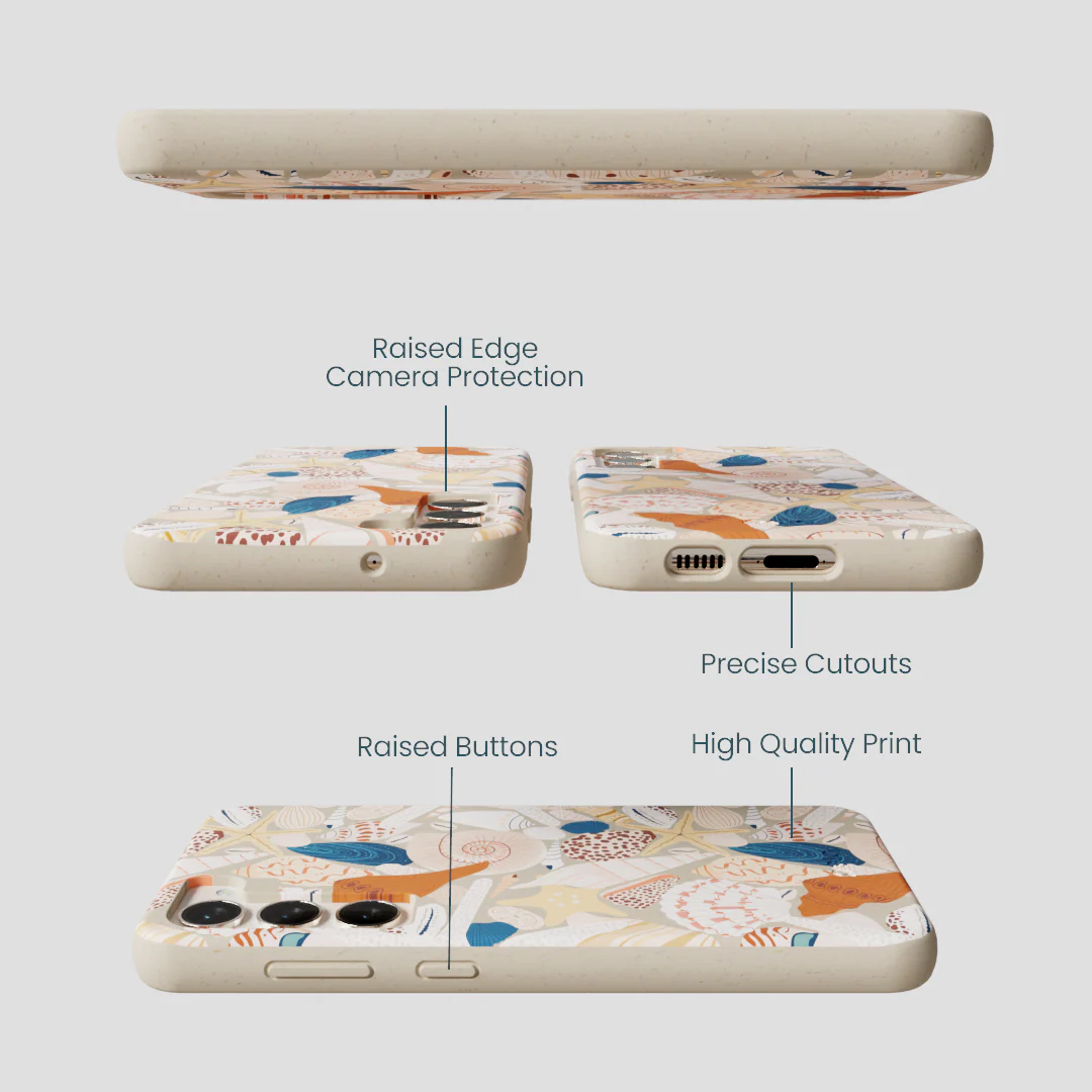 London Fog Sandy Shells Samsung Galaxy S24+(Plus) Case - Image 3