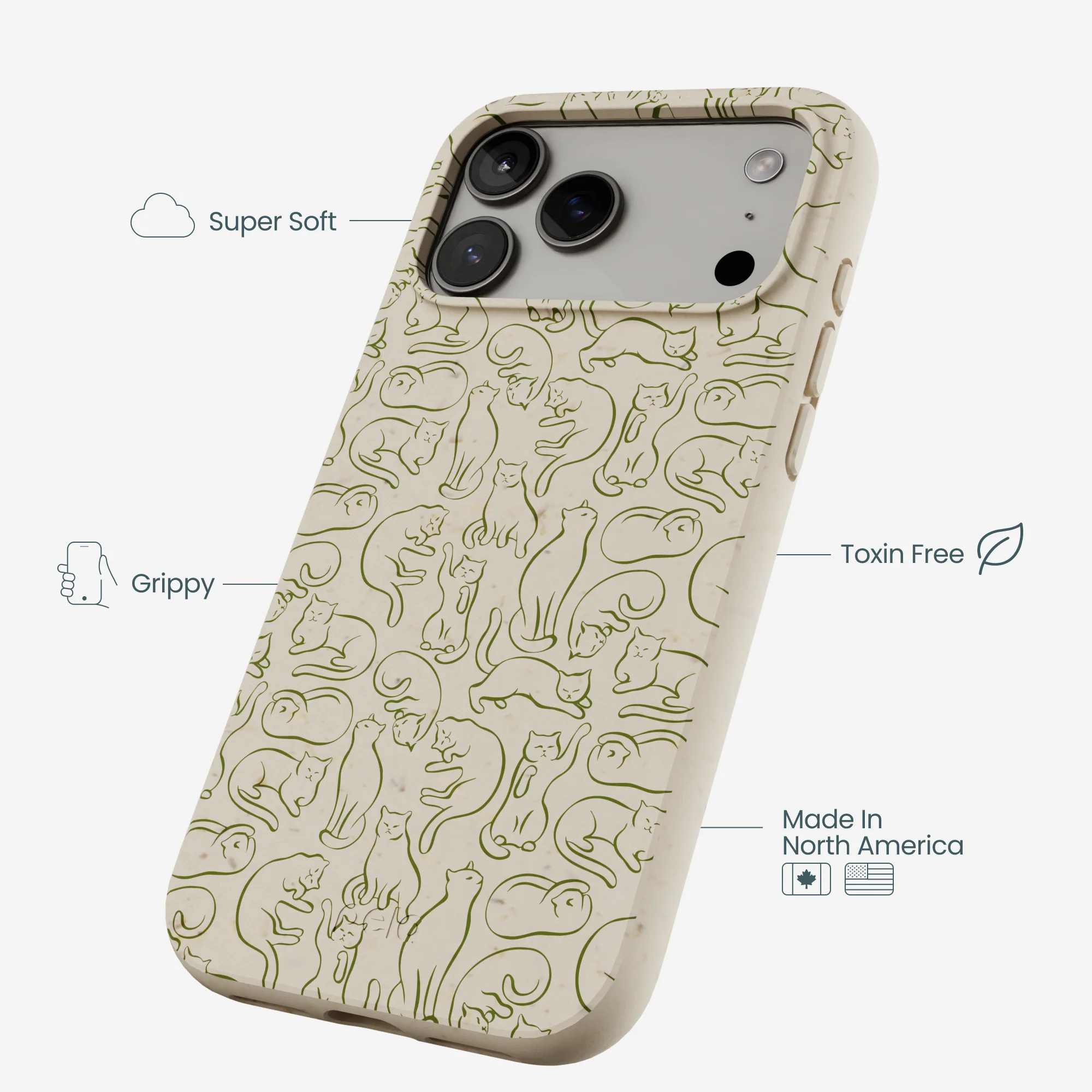 London Fog Say Meow iPhone 17 Pro Max Case - Image 4