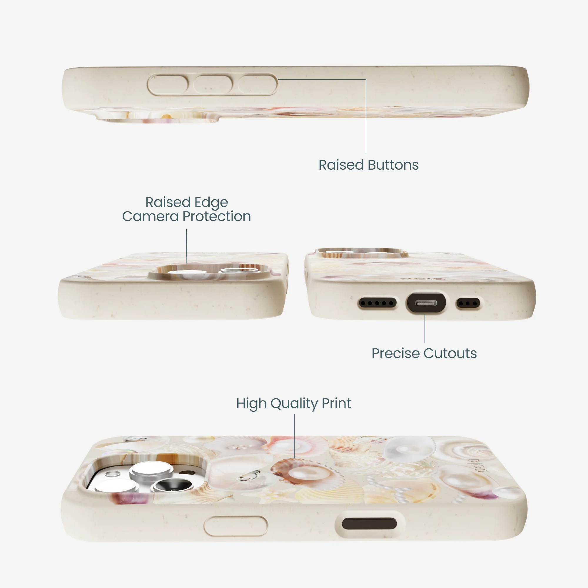London Fog Sea Gems iPhone 16 Pro Max Case - Image 3