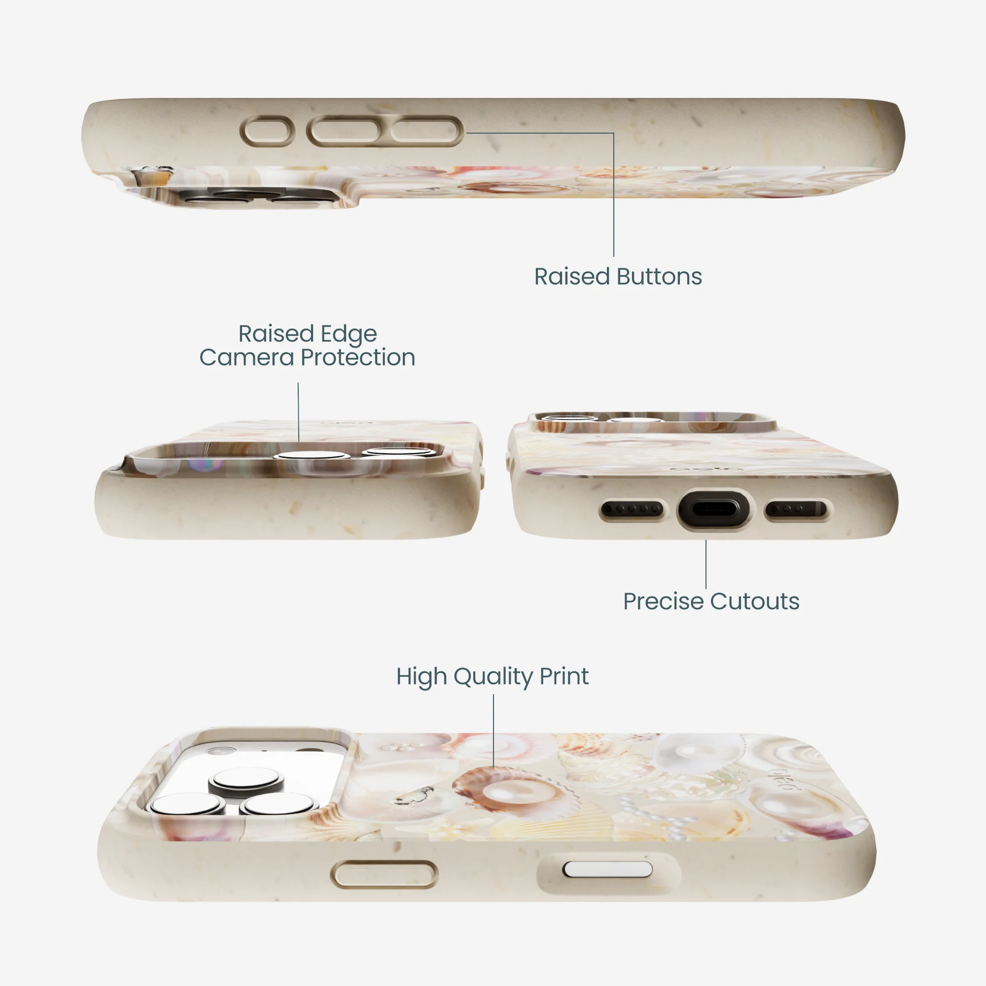 London Fog Sea Gems iPhone 17 Pro Case - Image 3