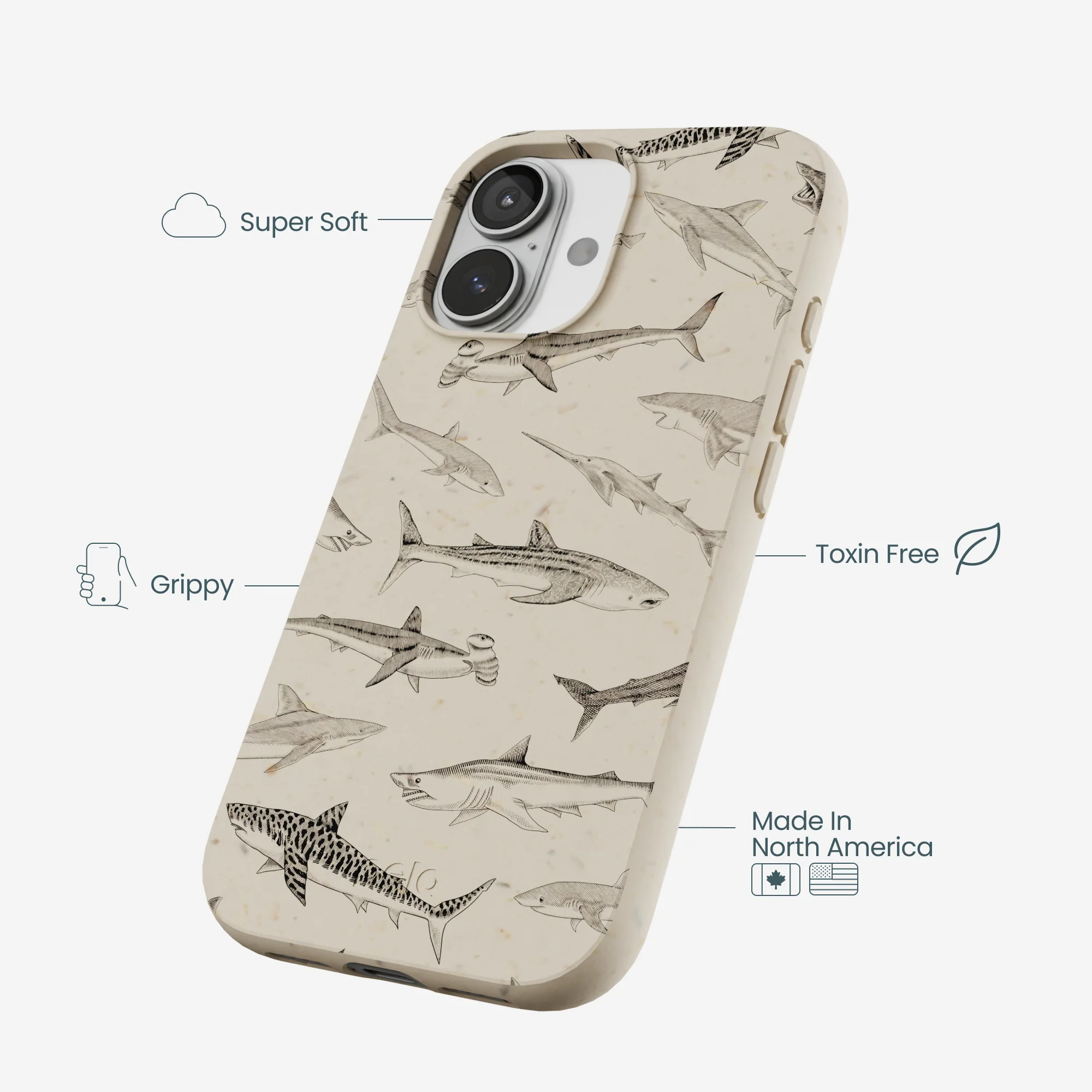London Fog Shark World iPhone 17 Case - Image 4