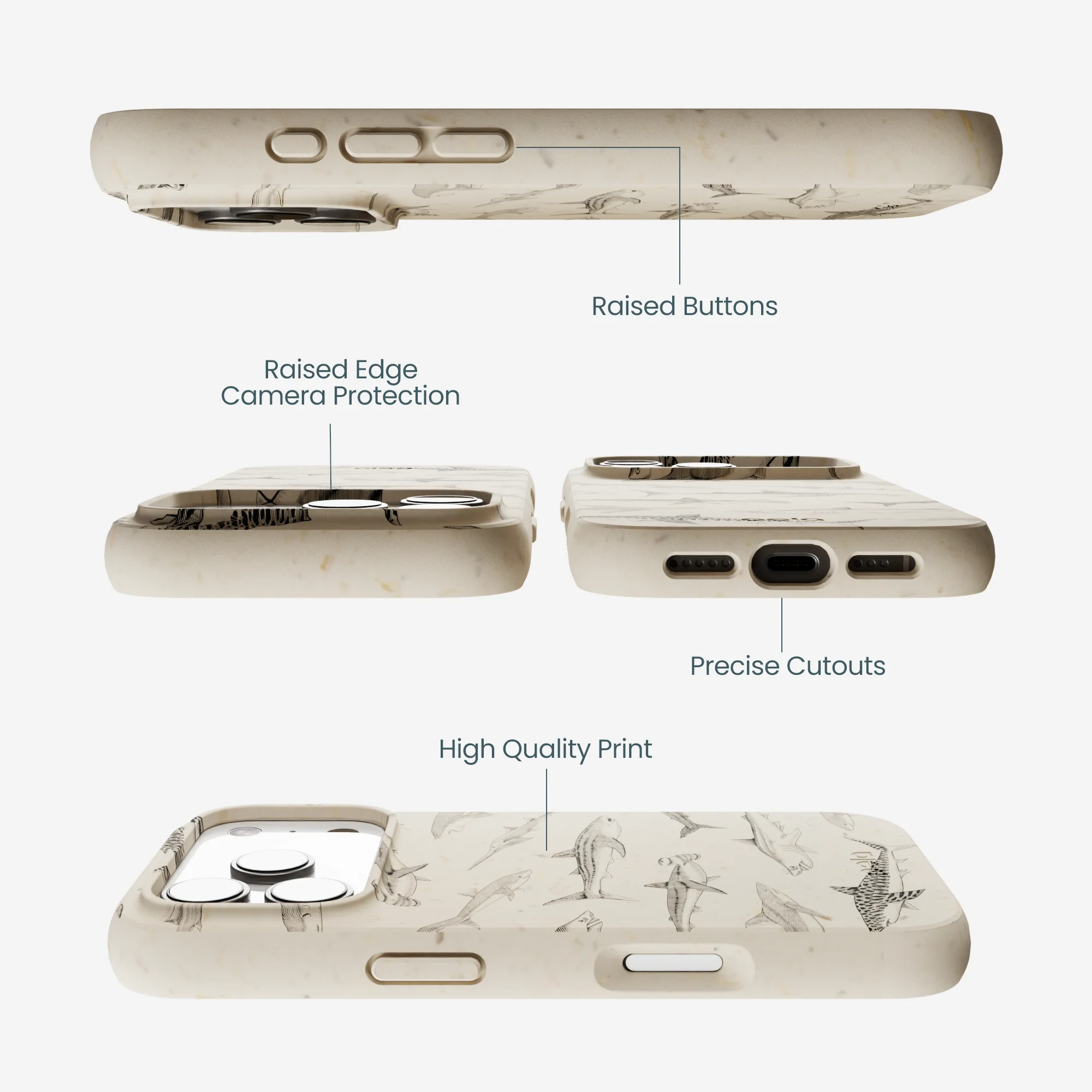 London Fog Shark World iPhone 17 Pro Case - Image 3
